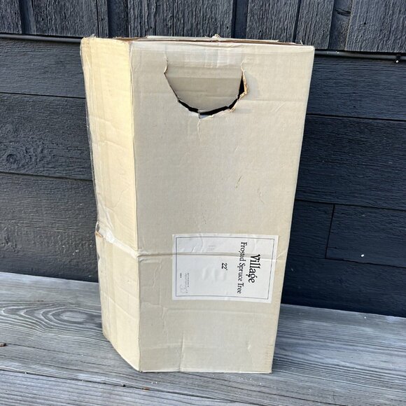 Department 56 Christmas Snow Village BIG 22" Frosted Spruce Tree #52329 Box-C - Picture 11 of 16